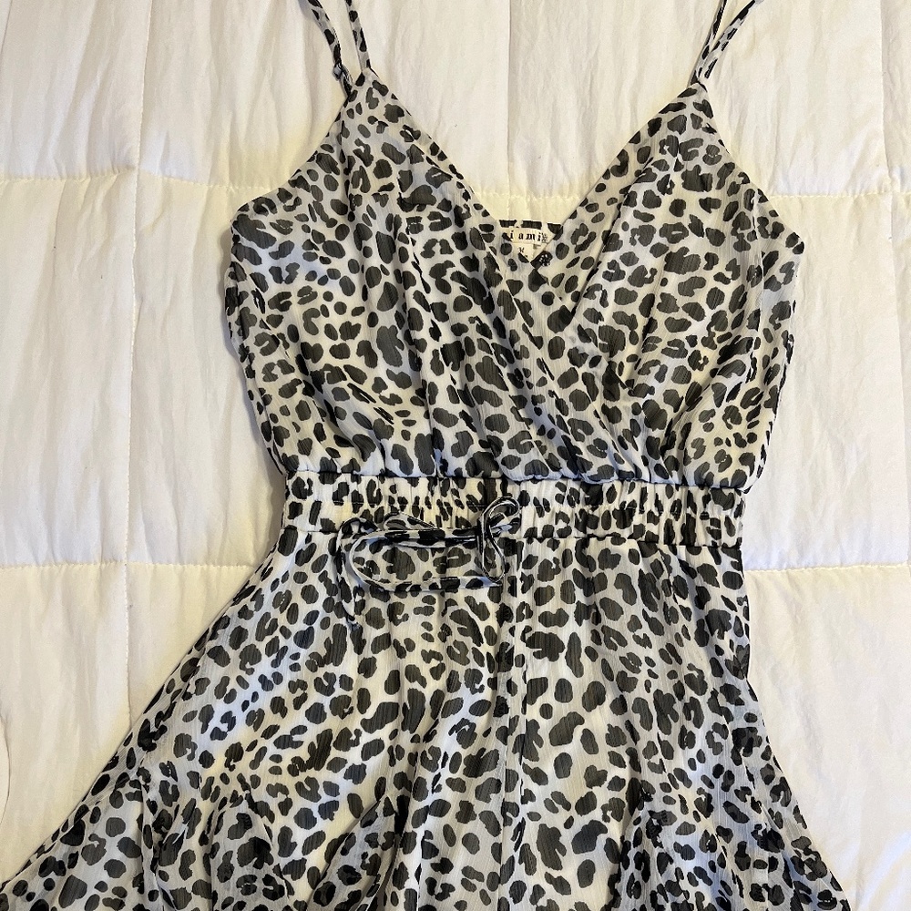 Cheetah print romper
